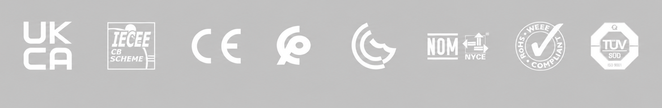 Certificaciones: UKCA, IECEE CB Scheme, CE, CCC, NOM, NYCE, RoHS WEEE Compliant, TÜV SÜD ISO 9001
