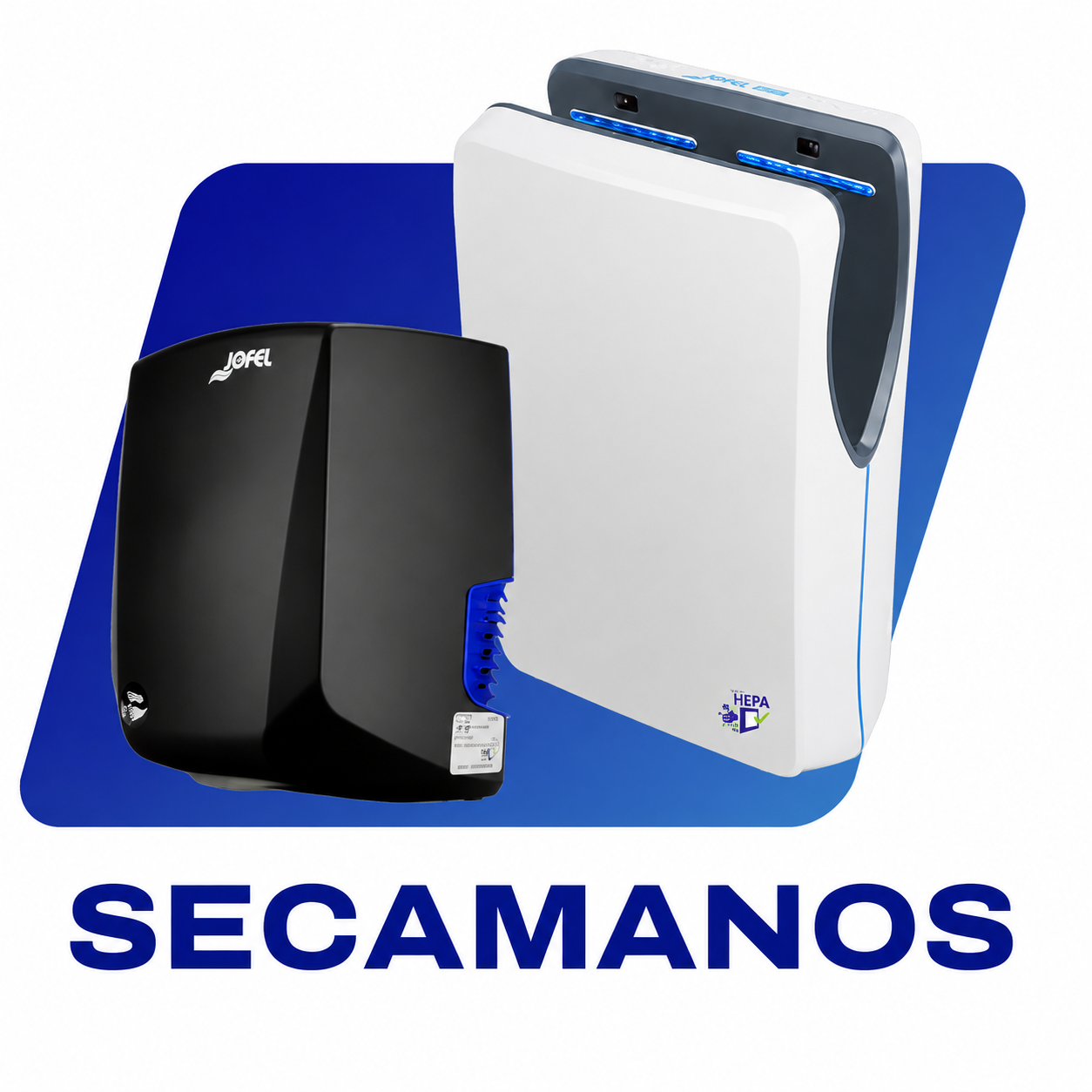 Familia SECAMANOS Jofel, secamanos negro y blanco de alto rendimiento