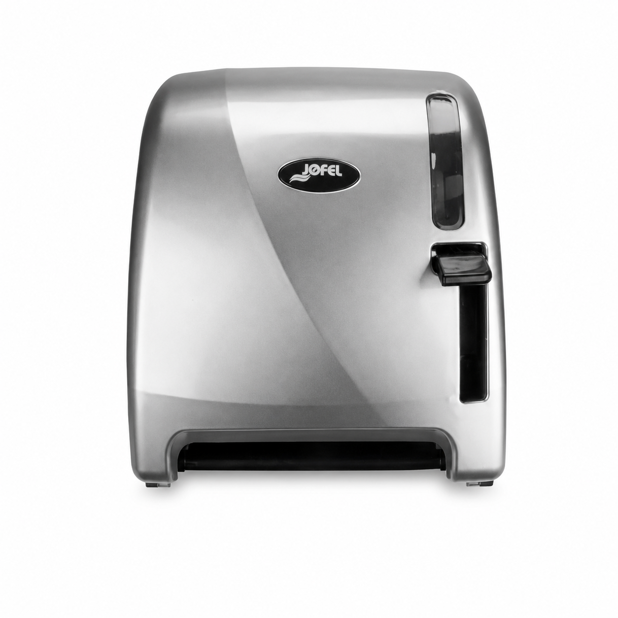 DISPENSADOR DE TOALLA CON PALANCA PLATEADO